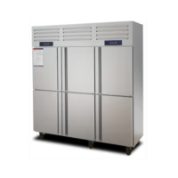 松润商用厨房餐厅酒店快餐店厨房用不锈钢冰箱冰柜冻柜系列D204[六门 双温 1300L]