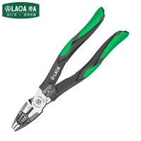 老A 多功能老虎钳子电工剥线钳端子压接钳8英寸 LA321007