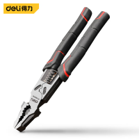 得力 (deli)DL100019Z 省力型钢丝钳 老虎钳 平口钳 剪线钳 多功能钳子 9寸