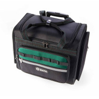 世达(SATA)95210大容量拉杆式便携背包工具包加厚帆布涤纶布多功能五金工具包维修工具包17英寸