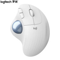罗技 (Logitech )ERGO M575 无线 轨迹球鼠标 办公鼠标 无线鼠标 - 珍珠白
