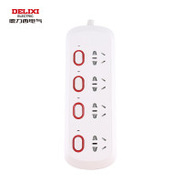 德力西电气 CDK排插 DK3042P8 接线板 插线板 独立开关插排 电源转换器插板拖线板 4个五孔 2.8米10AC