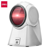 得力 deli 14884 条码扫描器(白色)1个 条码扫描平台扫码枪