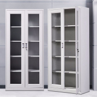 酷百年(KUBAINIAN)办公家具两门玻璃门文件柜900*450*2000