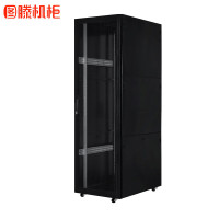 图腾 42U机柜 K36042 600×1000×2019mm 前后网孔门 后门双开 配置4个脚轮4只支脚公差±20mm