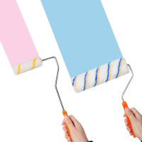 册宣 滚筒刷子 4寸涂料油漆刷乳胶漆刷墙工具 CXGT0004