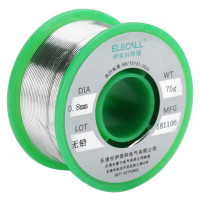 伊莱科(ELECALL)ET570102 焊锡丝无铅松香芯免洗锡线 无铅99%含锡75g 0.8mm