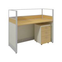 悦山屏风办公桌员工卡座单人位1200*600*1050mm 公差±5cm