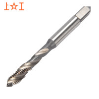 上工[1支]不锈钢专用螺旋槽机用丝锥 M3×0.5总长48mm 马氏体HSS-E含钴高速钢丝攻螺纹盲孔攻牙