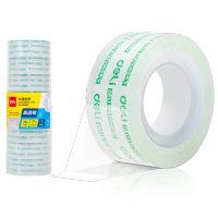得力(deli)易撕透明胶带 18mm*30y高粘小胶带开学必备学习用品错题整理学生文具 8卷/筒 办公用品 30065