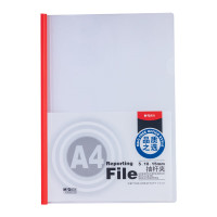 晨光(M&G)文具A4/5mm彩色三角杆抽杆夹 办公报告夹拉杆夹学生考试收纳 资料整理收纳文件夹10个装ADM94519