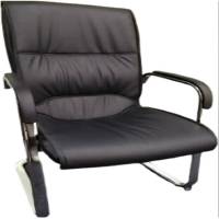 华燕天成 带扶手黑色皮革质 靠背椅 会议椅办公椅