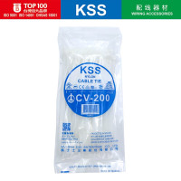 凯士士 CV系列UL合规0301尼龙扎带 CV-200 203×4.6mm 白色 1 包 束线带 绑扎带 扎带 塑料扎带
