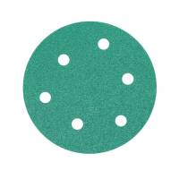 金太阳80目聚酯薄膜植绒自粘绿砂(定制款)5寸6孔100张/1盒 单位:盒