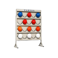 众晟鸿 工地安全帽存放架车间安全头盔收纳处帽子展示架 20位落地款