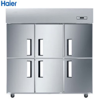 海尔(Haier)SL-1450C3D3 风冷 1305升 定频 商用 六门冰箱 不锈钢色