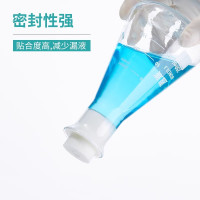比克曼生物 带砂芯锥形瓶塞三角烧瓶塞实验室硅胶塞透气空心砂滤芯抽滤瓶塞玻璃瓶塞 37-41mm 1个