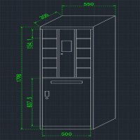 海艾珈 智能手机管理柜人脸识别保管柜存放柜寄存柜收纳柜 10门