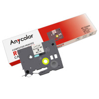 欣彩AS-TZeZ231 标签机色带 带芯片12mm白底黑字 适用兄弟TZe-Z231 PT-18Rz 9700PC