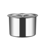 极度空间 16cm不锈钢味盅调料罐 调料缸含盖(平盖)