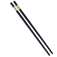 册宣 铜金如意款 家用餐桌礼仪专用 防滑易夹 27cm/10双装合金筷子