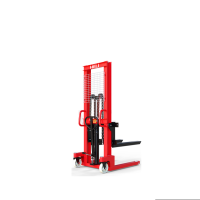 合力 手动堆高车液压升高叉车 手动液压堆高车 1T 升高1.6m