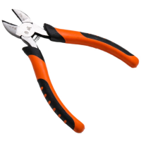 鲁威 多功能专业省力虎皮柄斜口钳 6寸