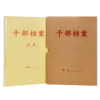 白立云 干部档案盒新标准a4纸质款不锈钢蛇簧夹 正面烫金文字款BLYDAH1