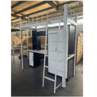 宏七家具 上床下桌组合床宿舍床员工铁架床学生公寓床 1000mm*2000mm