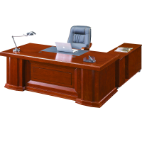 宏七家具 办公桌电脑桌班台带副柜 2200*1100*760mm