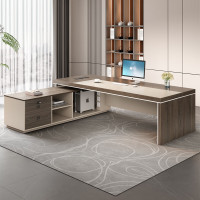 仓迪老板桌办公桌现代简约办公室领导大班台经理主管桌 2600*1800*760mm