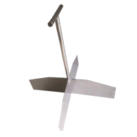 吉星虎 不锈钢十字分样板 500*180*5mm 杆长900mm(公差±1cm)