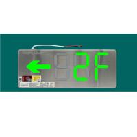 东君 A型DC36V智能消防指示灯嵌入式不锈钢疏散标志牌 双面多功能信息复合灯 通用型