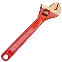 中奥 防爆活扳手喷涂扳手活口活动扳手铜扳手防爆工具铝铜铍铜扳手铍青铜防爆活扳手18寸