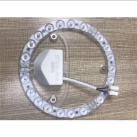 海德信 LED微波感应模组灯源替换灯芯灯管圆形贴片灯贴家用 15W 6500K 白光