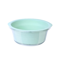 益美洁 YMJ-12533双层沥水篮 洗菜盆塑料滤水洗水果篮家用大号厨房淘筛菜果盘圆形