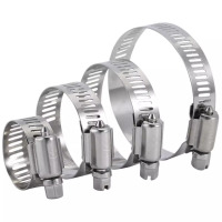 吉星虎 304不锈钢喉箍卡箍抱箍管箍煤气管箍水管活箍 直径27-51mm宽12mm 5个/件