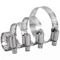 吉星虎 不锈钢喉箍卡箍抱箍管箍煤气管箍水管活箍118-140(1只)304