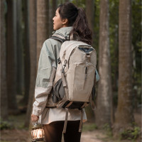 骆驼 山栖户外登山包双肩包大容量便携露营徒步背包男女防泼耐磨书包 A1W3QJ111A 卡其色