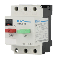 正泰电动机塑壳保护断路器 DZ108-20/211 0.63~1A