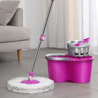 美丽雅 旋转拖把甩水桶洗脱合一墩布干湿两用套装HC063471