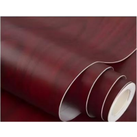 安赛瑞 自粘木纹贴纸 红檀木色90厘米宽*2.1米长