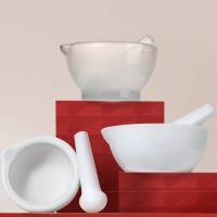 比克曼生物 陶瓷研钵实验室捣药碗乳钵磨粉器160mm