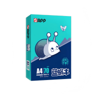 APP 蓝蜗牛 A4/70g 复印纸洁白顺滑不易卡纸双面打印纸 单包装(500张)