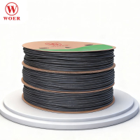 沃尔核材热缩套管黑色电工电线热收缩管绝缘阻燃环保无卤 管体无字 Φ4.5mm(200米/卷)