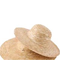 贝傅特 草帽 帽檐直径40cm*10顶 农民农作采茶草帽遮阳草编帽