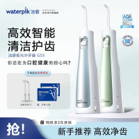 洁碧(Waterpik)冲牙器GS5便携式电动洗牙器水牙线洁牙器家用立式预防牙结石全身水洗牙齿冲洗器生日礼物赠礼雾霾蓝