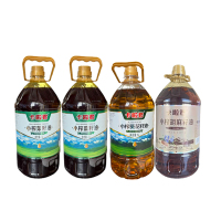 新疆食用油组合5L*4(胡麻籽油 5L*1 菜籽油 5L*2 葵花籽油 5L*1)