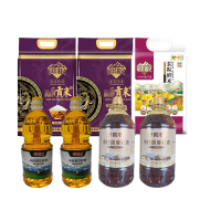 新疆米油套餐B(疆粮长粒鲜米5kg*1 御品贡米5kg*2 葵花籽油 1.8L*2 胡麻籽油5L*2)