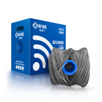 奥威尔(OWIRE) SSKJ-C5E-61GY 0.51mm加粗线径 灰 超五类四对非屏蔽网线 305米/箱